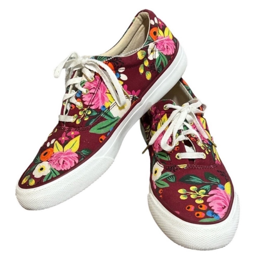 Keds & Rifle Paper Co Sneakers Hawaiian Flowers Limited Edition Shoes Sz 8.5